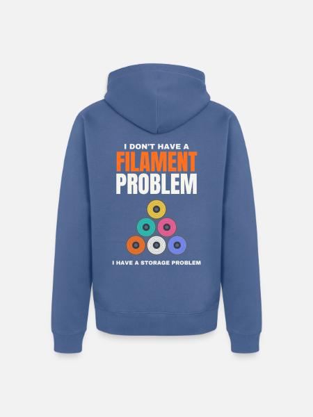 Filamentproblem - Unisex Premium Bio Zip Hoodie - Taubenblau