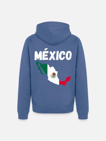 Mexican Mexico - Unisex Premium Bio Zip Hoodie - Taubenblau