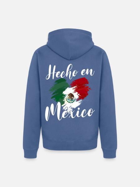 Mexican Mexico - Unisex Premium Bio Zip Hoodie - Taubenblau