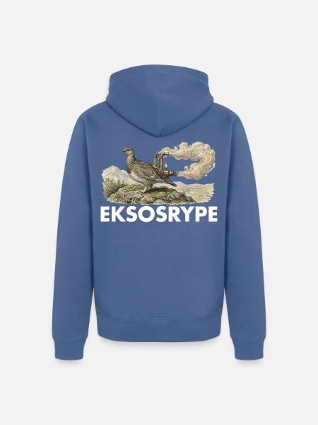 Exo-throated - Unisex Premium Bio Zip Hoodie - Taubenblau
