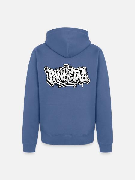 Panketal Berlin Graffiti - Unisex Premium Bio Zip Hoodie - Taubenblau