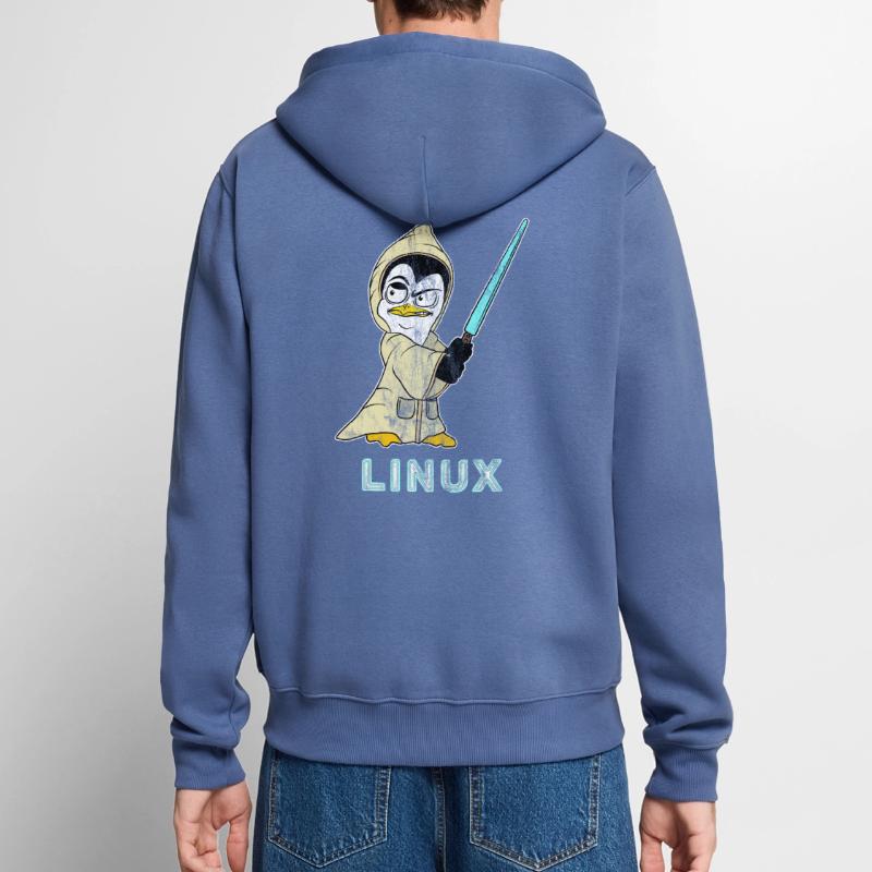 Nerd Linux computer scientist Linux software developer Unisex Premium Organic Zip Hoodie