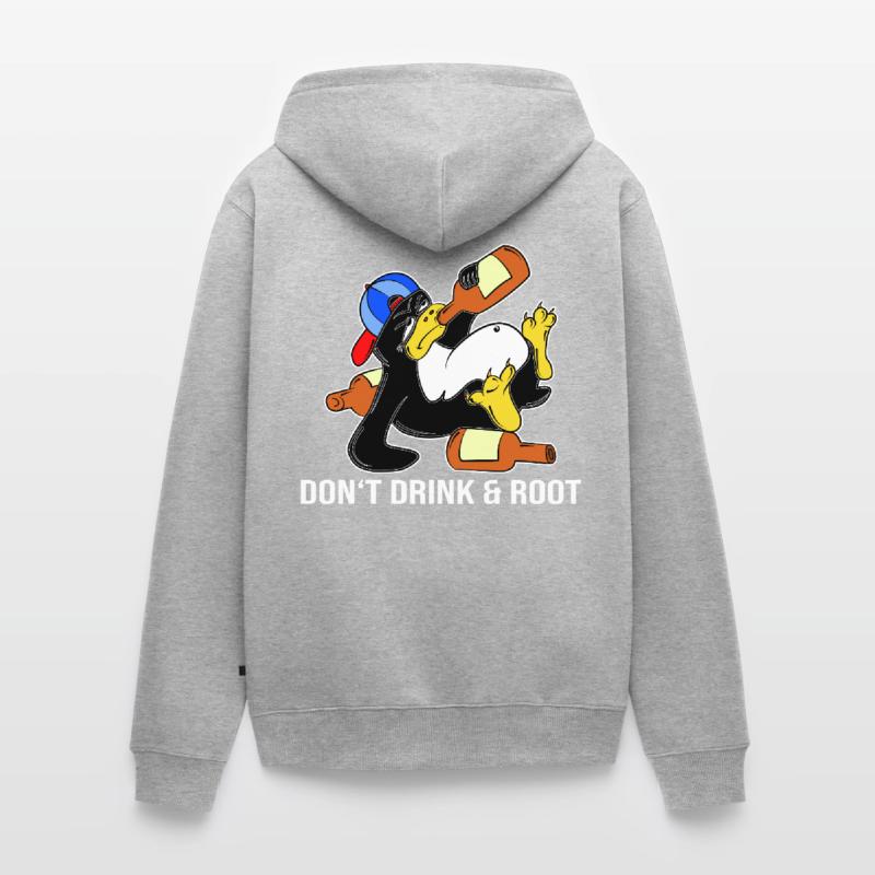Linux Penguin Sudo Admin Funny Computer Science PC Nerd Unisex Premium Organic Zip Hoodie