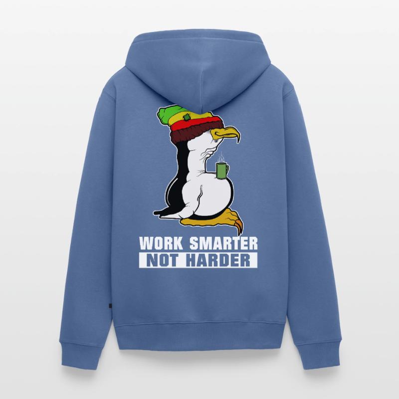 Pause café pingouin Linux Rasta Informatik PC Nerd Veste à capuche bio Premium Unisexe