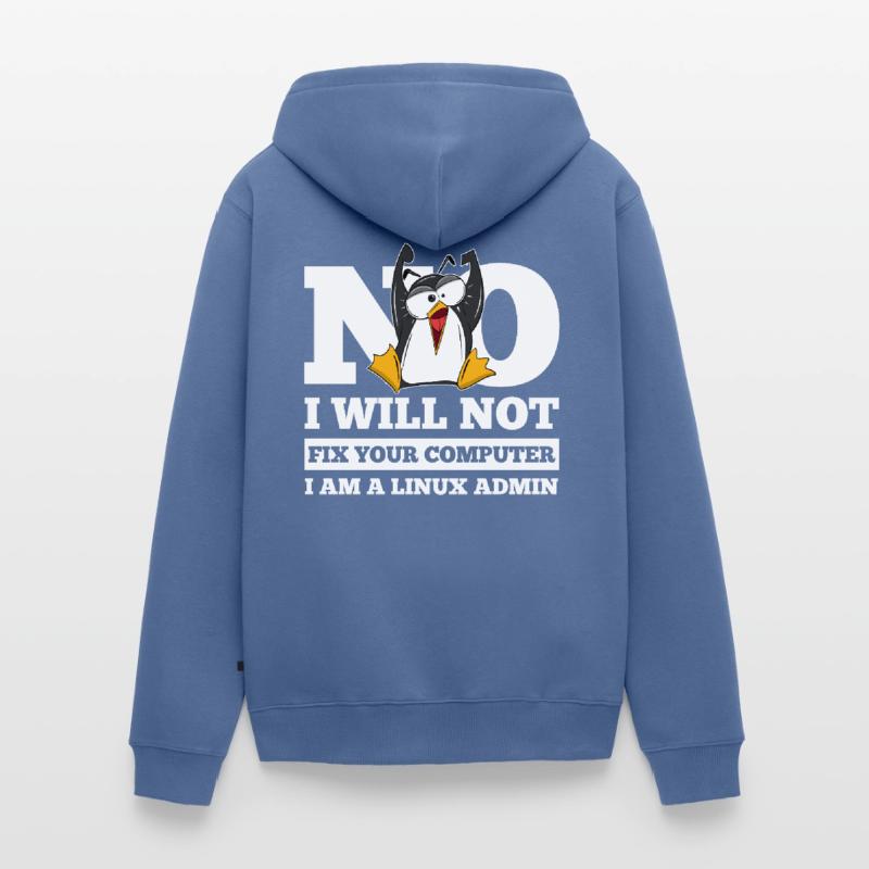 Correction de l'ordinateur Linux SysAdmin Hacker Coder Penguin Veste à capuche bio Premium Unisexe