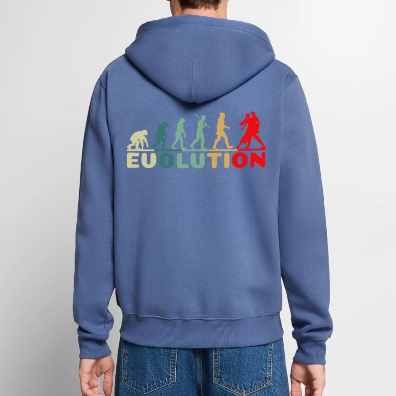 Tango dance dance evolution retro for dance couple Unisex Premium Organic Zip Hoodie