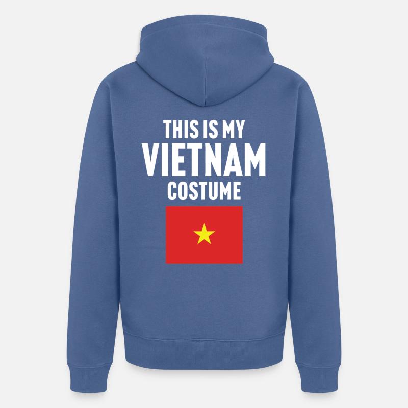C’est mon costume de Vietnam - Veste à capuche bio Premium Unisexe - bleu pigeon