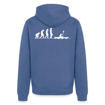 Kayak Rowing Evolution Vintage - Veste à capuche bio Premium Unisexe - bleu pigeon - Dos - Nico (187cm)