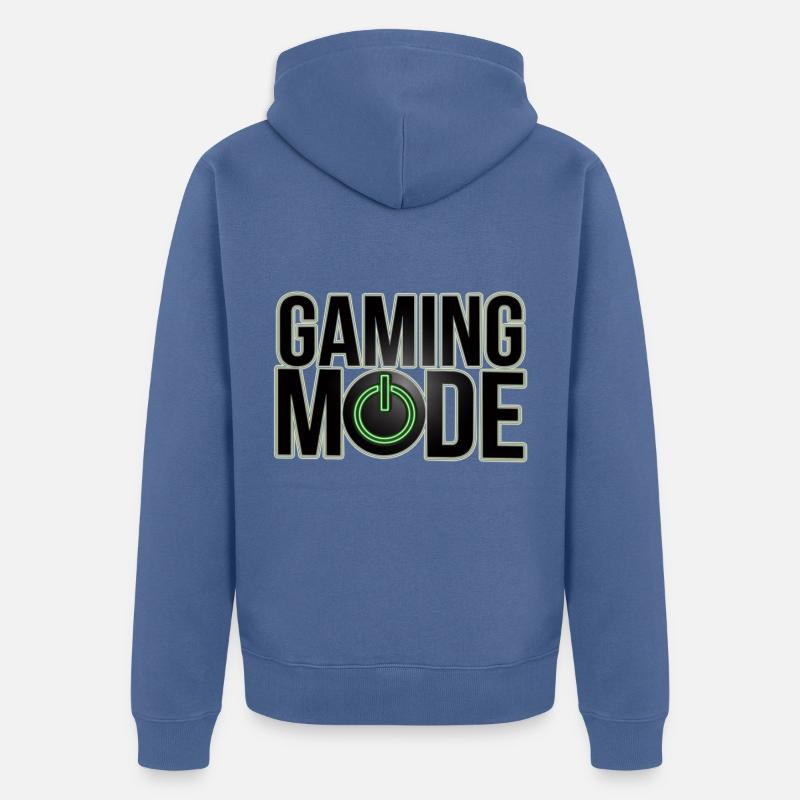 Mode de jeu - Veste à capuche bio Premium Unisexe - bleu pigeon