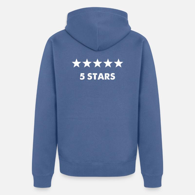 Révision - Veste à capuche bio Premium Unisexe - bleu pigeon