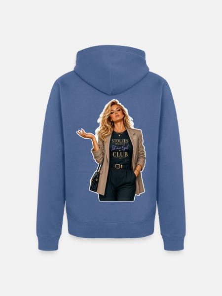 Stolzes Mitglied - Unisex Premium Bio Zip Hoodie - Taubenblau