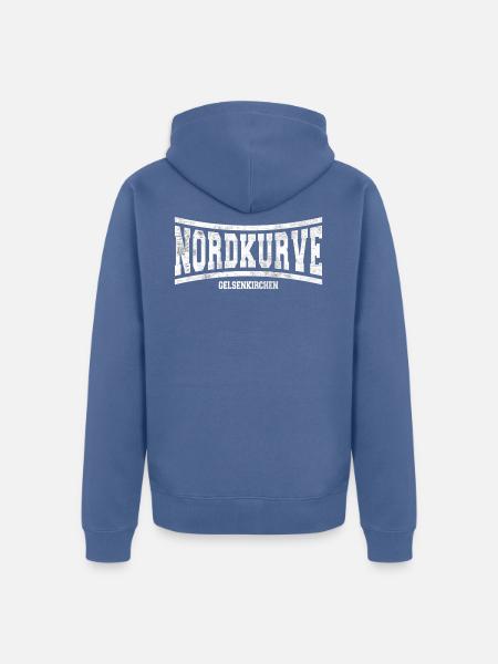 Nordkurve Gelsenkirchen Geschenkidee - Unisex Premium Bio Zip Hoodie - Taubenblau