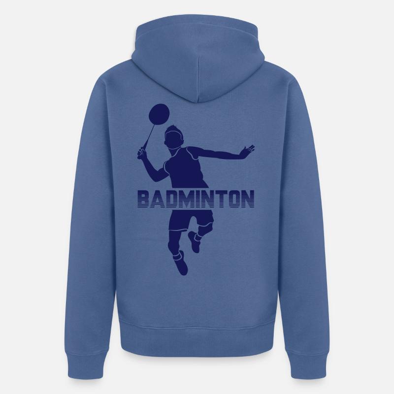 BADBOY - Veste à capuche bio Premium Unisexe - bleu pigeon