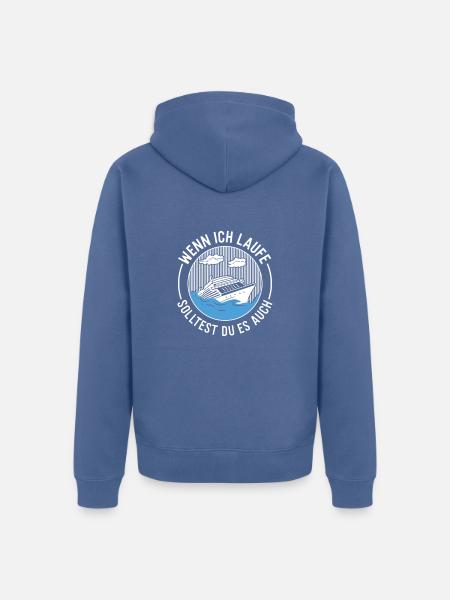 Kreuzfahrt Kreuzfahrtschiff Schiffsreise - Unisex Premium Bio Zip Hoodie - Taubenblau