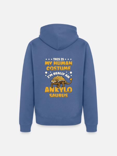 Ich Bin Wirklich Eine - Unisex Premium Bio Zip Hoodie - Taubenblau