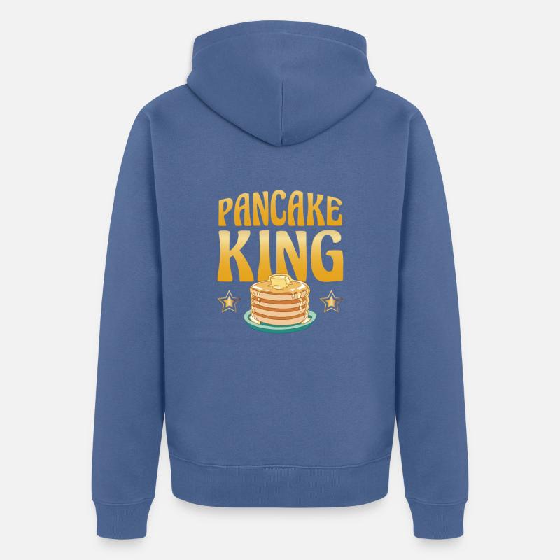 Pancake King Pancake Sirop - Veste à capuche bio Premium Unisexe - bleu pigeon