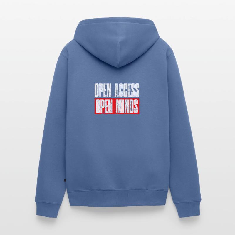 Open Access Open Mind for Hacker and Coder Unisex Premium Bio Zip Hoodie