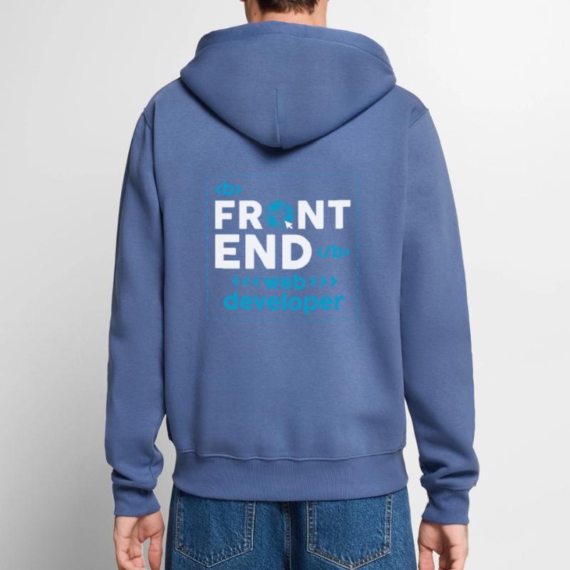 Web Developer Website Development IT Programmer Unisex Premium Organic Zip Hoodie