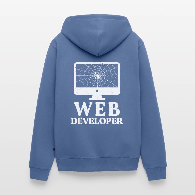 Web Developer Website Development IT Programmer Unisex Premium Organic Zip Hoodie
