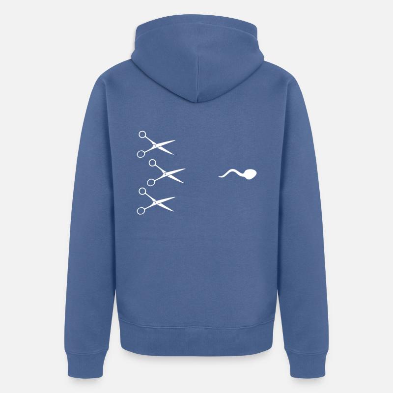 Urologue de vasectomie - Veste à capuche bio Premium Unisexe - bleu pigeon