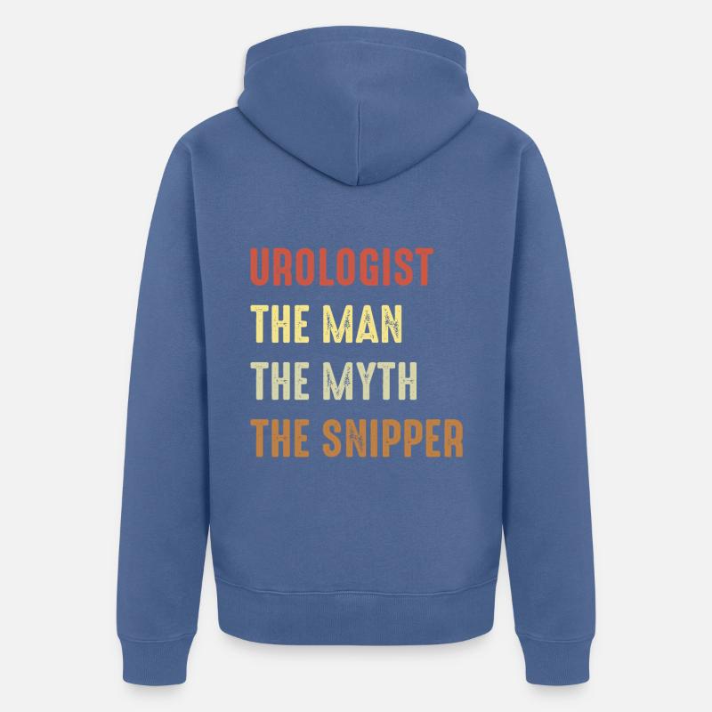 Urologue de vasectomie - Veste à capuche bio Premium Unisexe - bleu pigeon