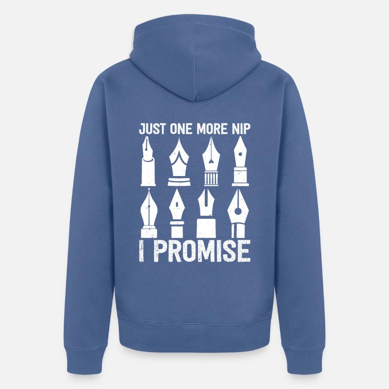 Stylo - Veste à capuche bio Premium Unisexe - bleu pigeon