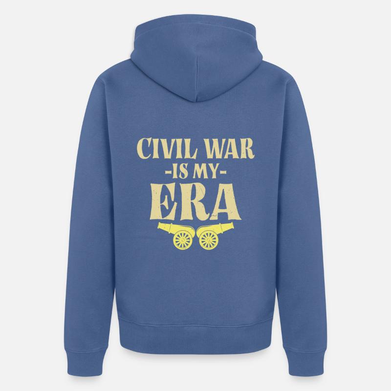Historien - Veste à capuche bio Premium Unisexe - bleu pigeon