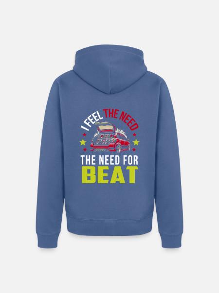 Car audio - Unisex Premium Bio Zip Hoodie - Taubenblau