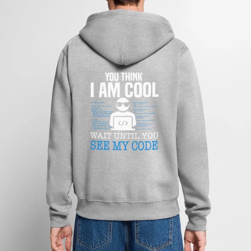 Programmer Developer Coding Coder Unisex Premium Organic Zip Hoodie