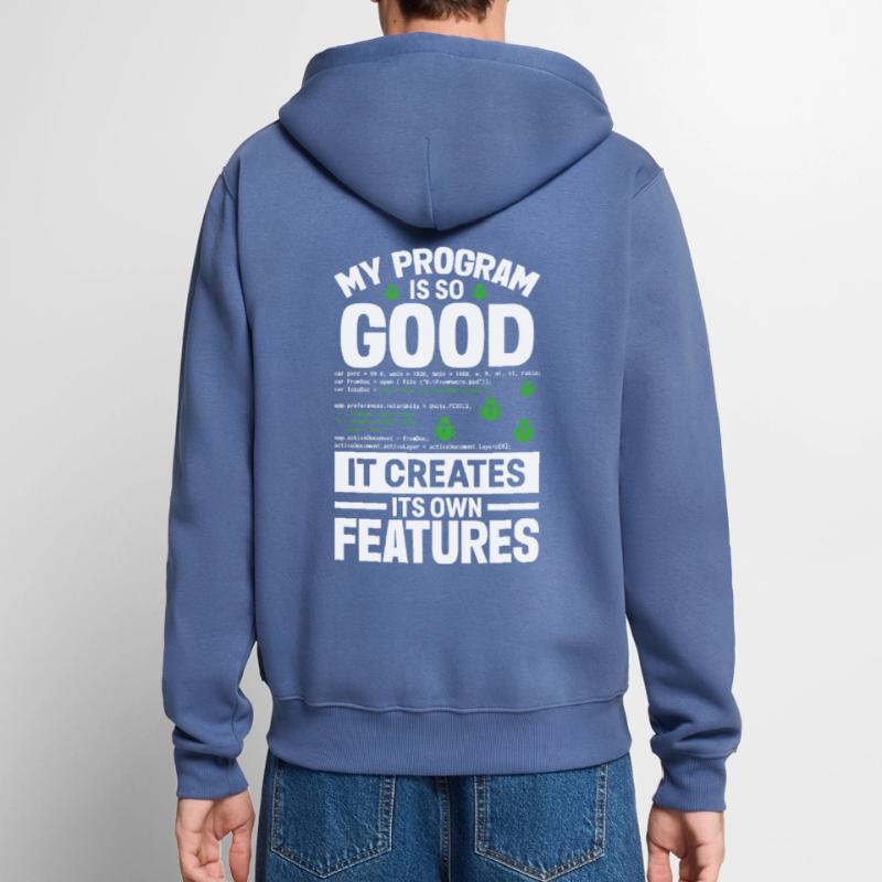 Computer Programmer Computer Programming Unisex Premium Organic Zip Hoodie