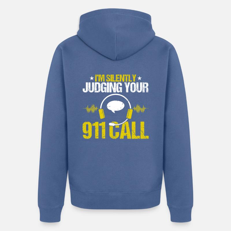 Dispatch Operator - Unisex Premium Bio Zip Hoodie - Taubenblau