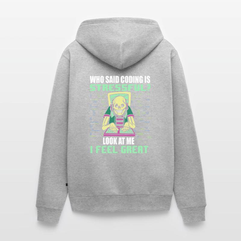 Computer Programmer Computer Programming Unisex Premium Bio Zip Hoodie