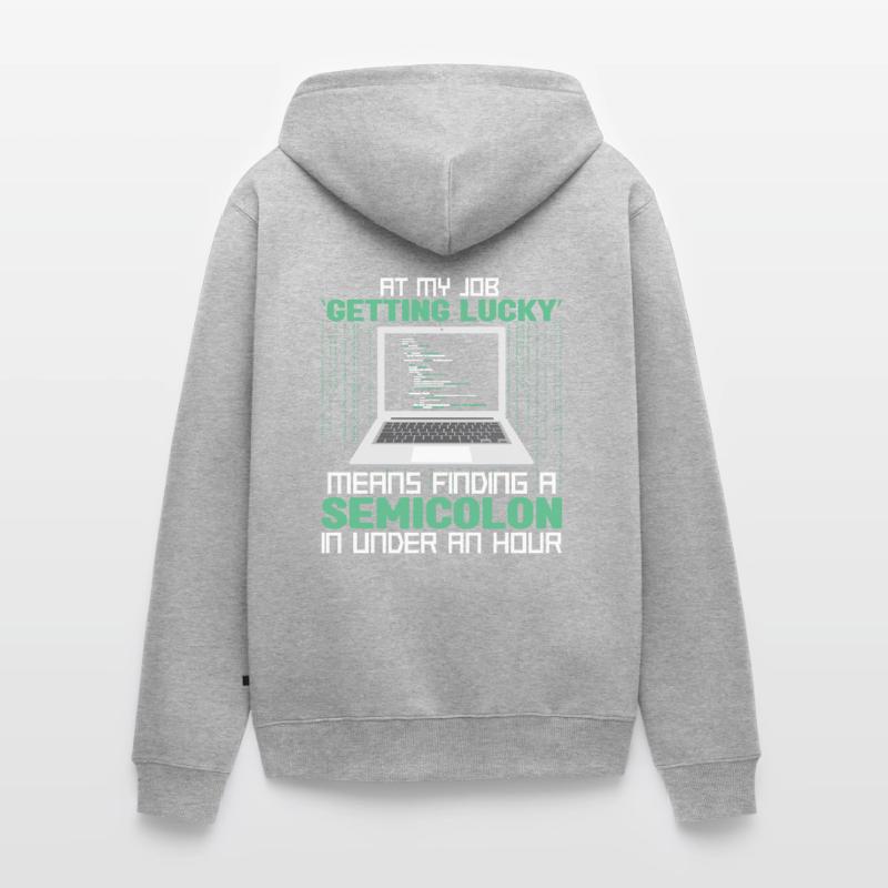 Programmer Developer Coding Coder Unisex Premium Organic Zip Hoodie