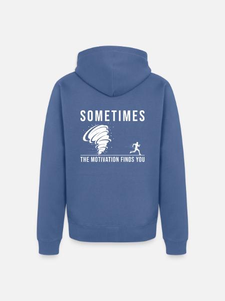 Storm Chaser - Unisex Premium Bio Zip Hoodie - Taubenblau