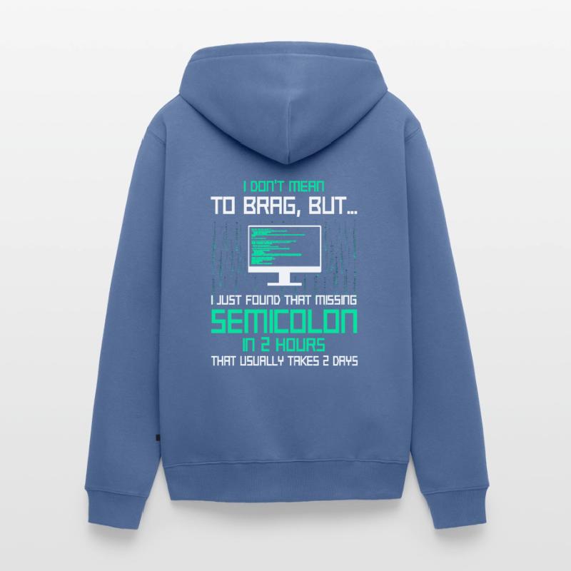 Programmer Developer Coding Coder Unisex Premium Organic Zip Hoodie