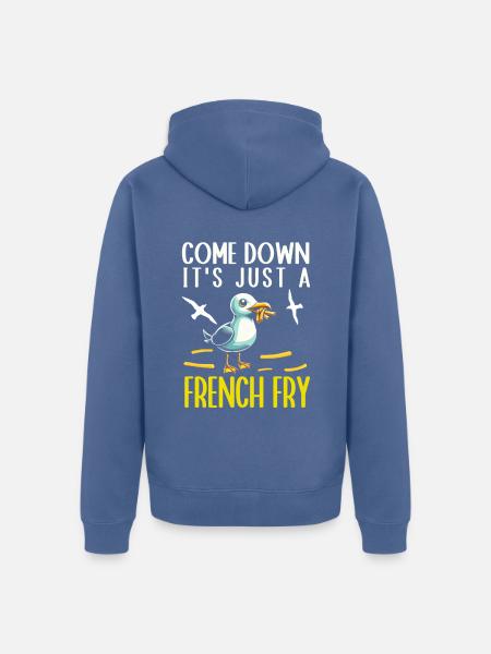 Seagull Seabird - Unisex Premium Bio Zip Hoodie - Taubenblau