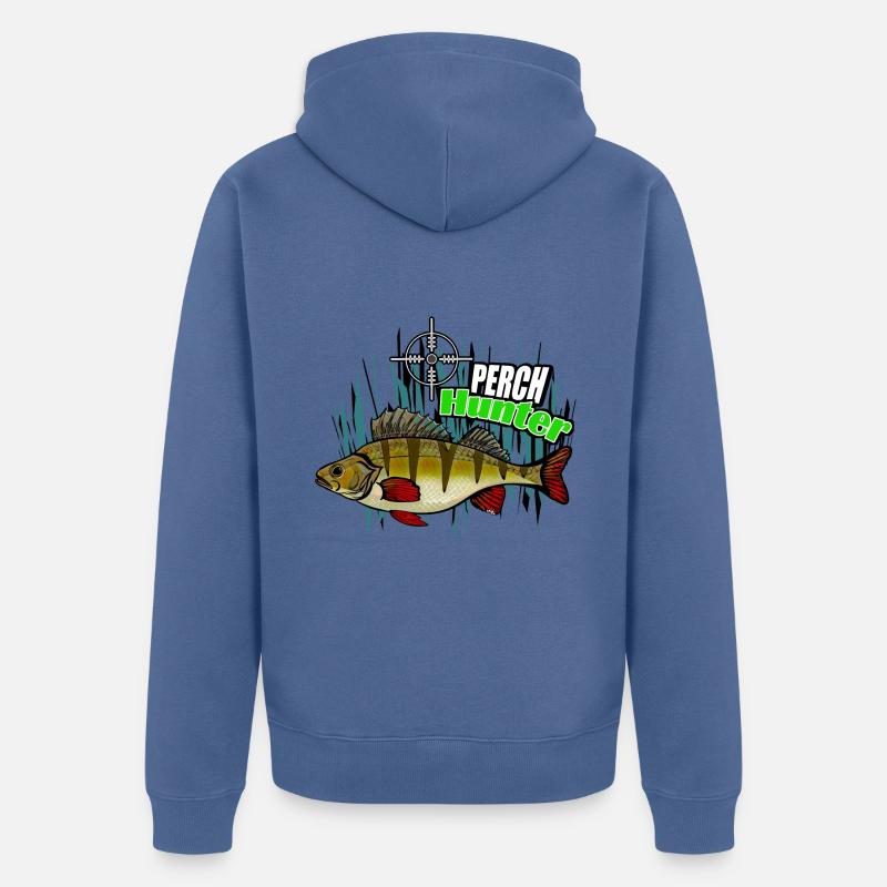 Chasseur de perches - Veste à capuche bio Premium Unisexe - bleu pigeon