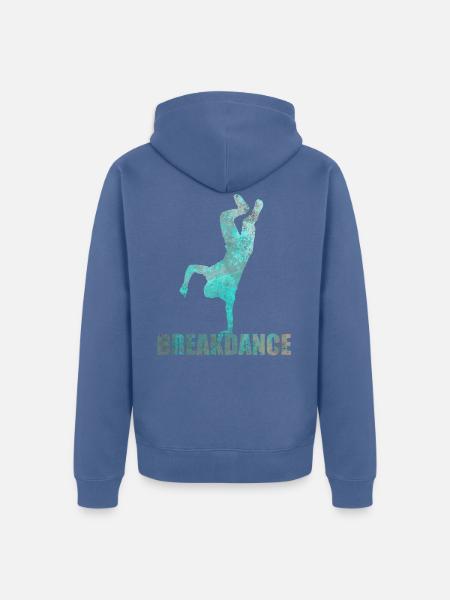 Streetdance Hip Hop Tanz Breakdance Geschenk - Unisex Premium Bio Zip Hoodie - Taubenblau