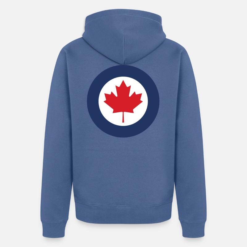 COCARDE CANADA/1808 - Veste à capuche bio Premium Unisexe - bleu pigeon