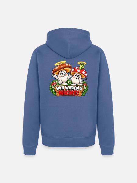 1000206352 - Unisex Premium Bio Zip Hoodie - Taubenblau