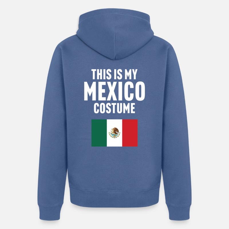 C’est mon costume mexicain - Veste à capuche bio Premium Unisexe - bleu pigeon