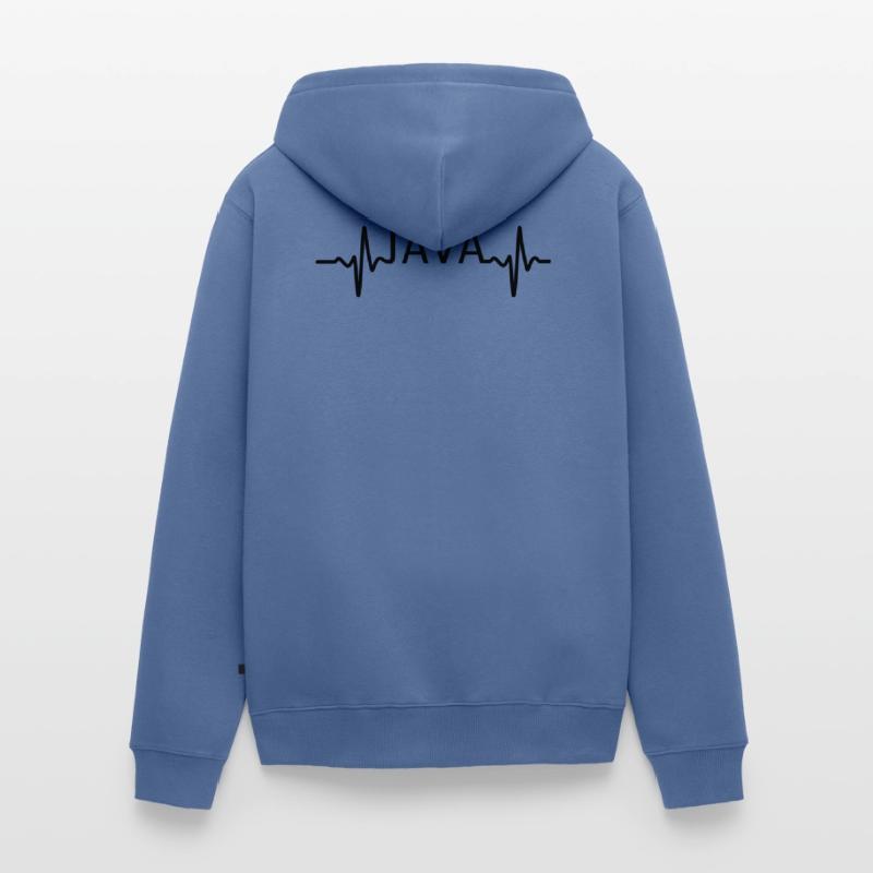 Heartbeat JAVA Veste à capuche bio Premium Unisexe