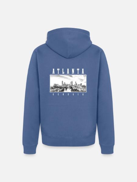 Atlanta Georgia - Unisex Premium Bio Zip Hoodie - Taubenblau