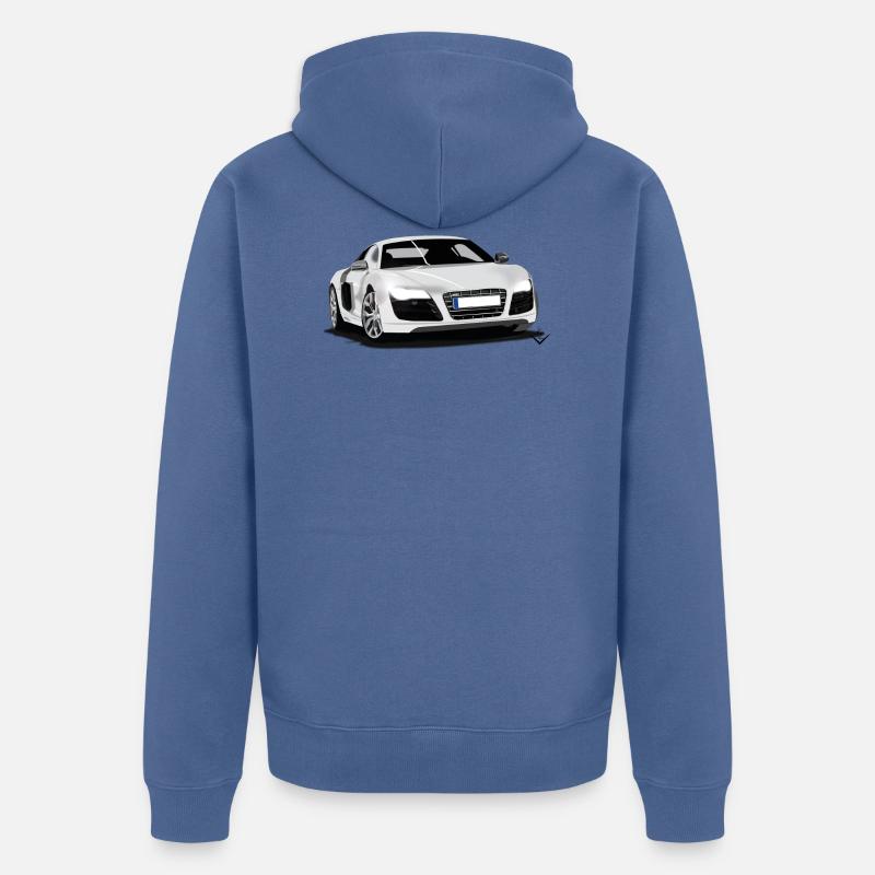 Auto kz - Veste à capuche bio Premium Unisexe - bleu pigeon