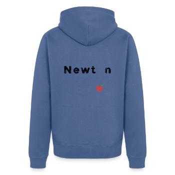 Isaac Newton - Veste à capuche bio Premium Unisexe - bleu pigeon - Dos - Nico (187cm)