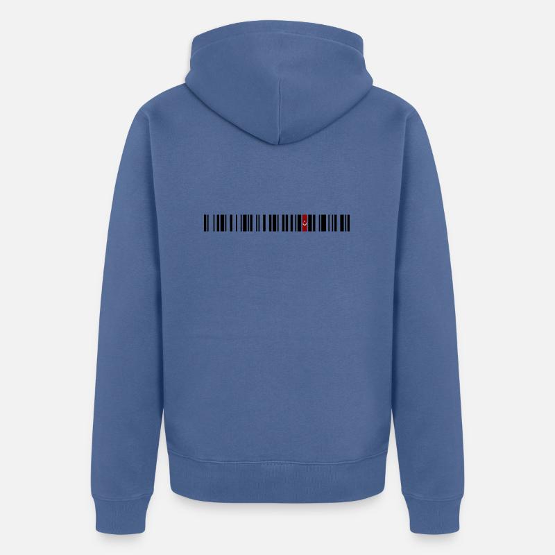 Sivas 58 - Veste à capuche bio Premium Unisexe - bleu pigeon