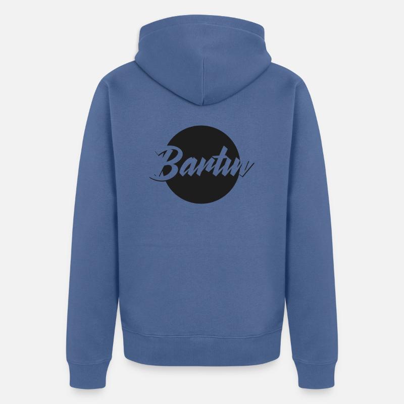 Bartın - Veste à capuche bio Premium Unisexe - bleu pigeon