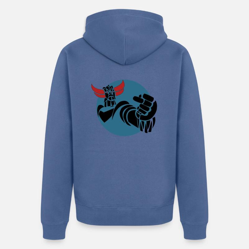 acta 01 - Veste à capuche bio Premium Unisexe - bleu pigeon