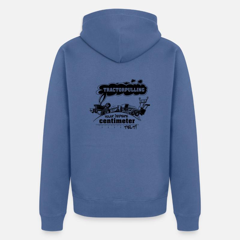 TP où chaque cm compte - Veste à capuche bio Premium Unisexe - bleu pigeon