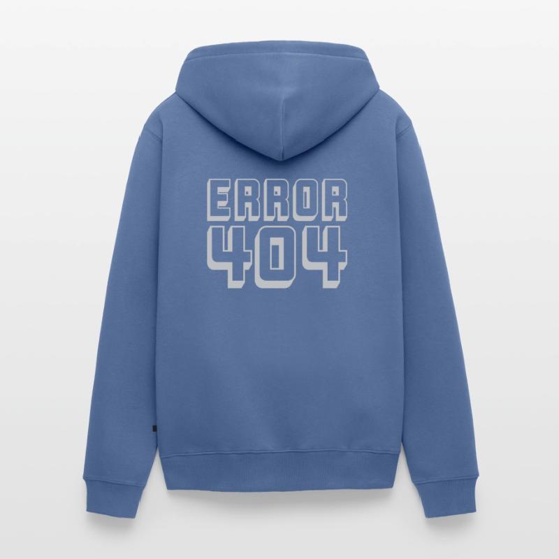 Computer Connection Error 404 Unisex Premium Organic Zip Hoodie
